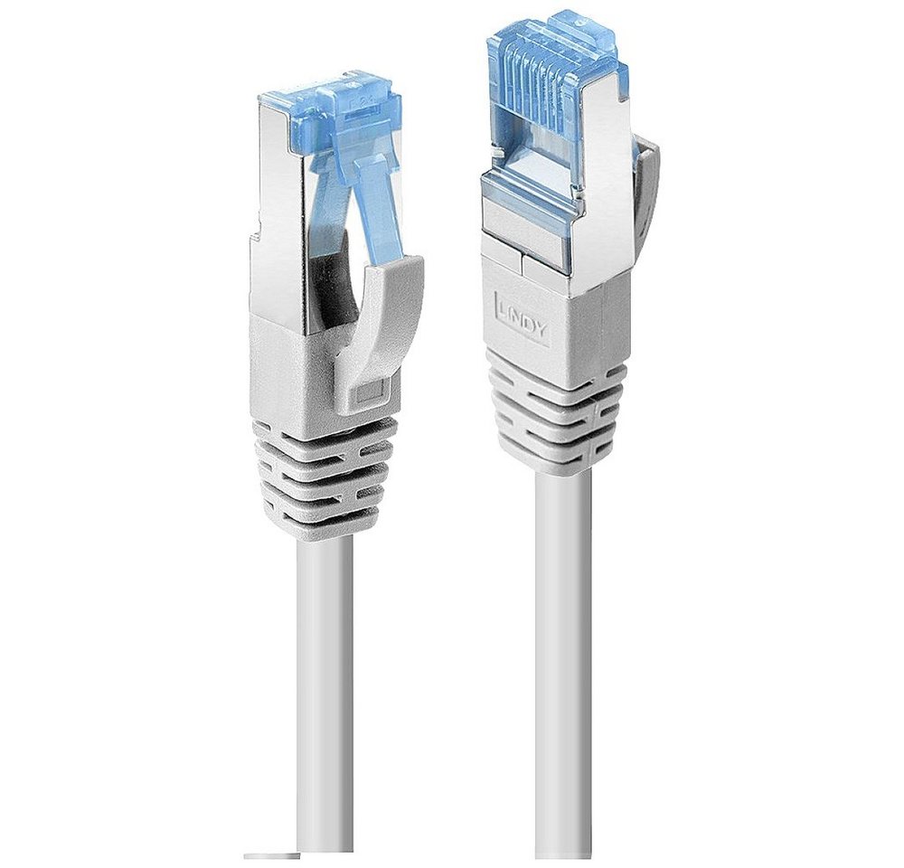 Lindy LINDY 47130 RJ45 Netzwerkkabel, Patchkabel CAT 6a S/FTP 0.30 m Grau 1 Netzkabel, (30.00 cm) von Lindy