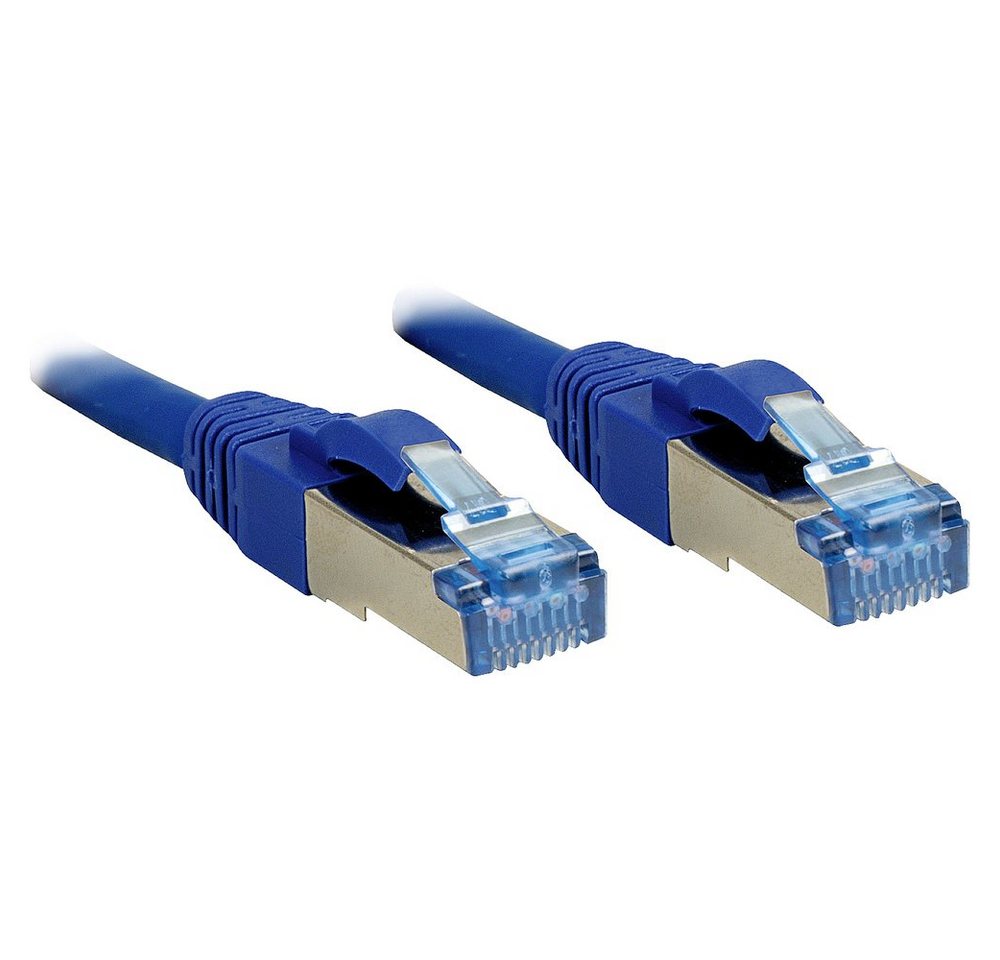Lindy LINDY 47151 RJ45 Netzwerkkabel, Patchkabel CAT 6a S/FTP 5.00 m Blau 1 Netzkabel, (500.00 cm) von Lindy