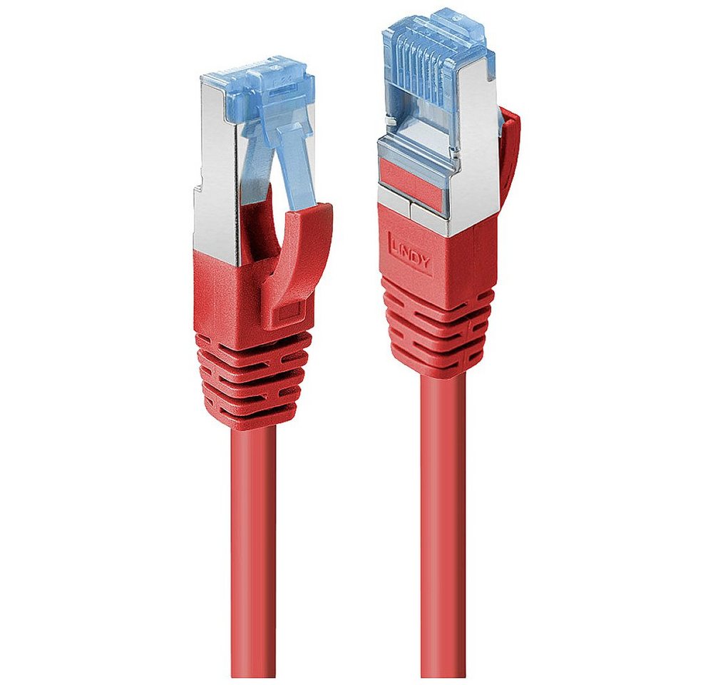 Lindy LINDY 47164 RJ45 Netzwerkkabel, Patchkabel CAT 6 S/FTP 2.00 m Rot 1 S Netzkabel, (200.00 cm) von Lindy