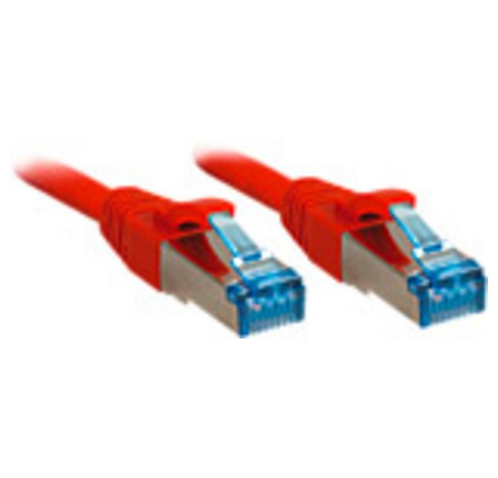 Lindy LINDY 47168 RJ45 Netzwerkkabel, Patchkabel CAT 6a S/FTP 10.00 m Rot 1 Netzkabel, (1000.00 cm) von Lindy