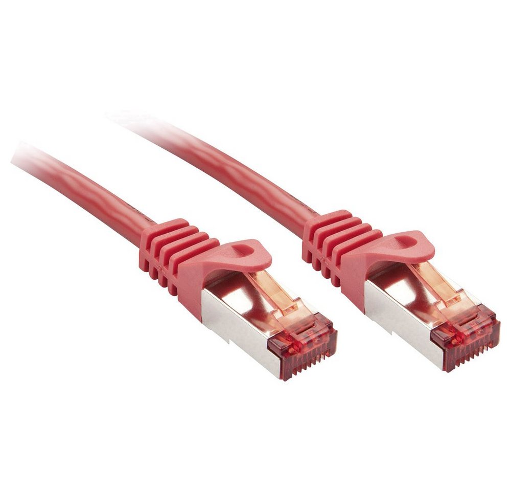 Lindy LINDY 47362 RJ45 Netzwerkkabel, Patchkabel CAT 6 S/FTP 1.00 m Rot 1 S Netzkabel, (100.00 cm) von Lindy