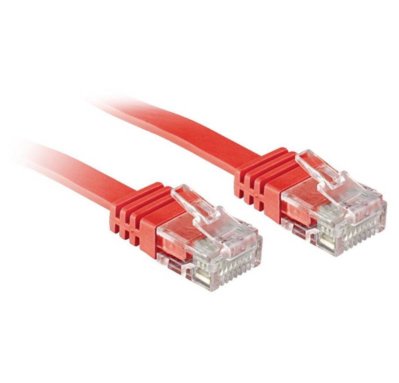 Lindy LINDY 47514 RJ45 Netzwerkkabel, Patchkabel CAT 6 U/UTP 5.00 m Rot 1 S Netzkabel, (500.00 cm) von Lindy