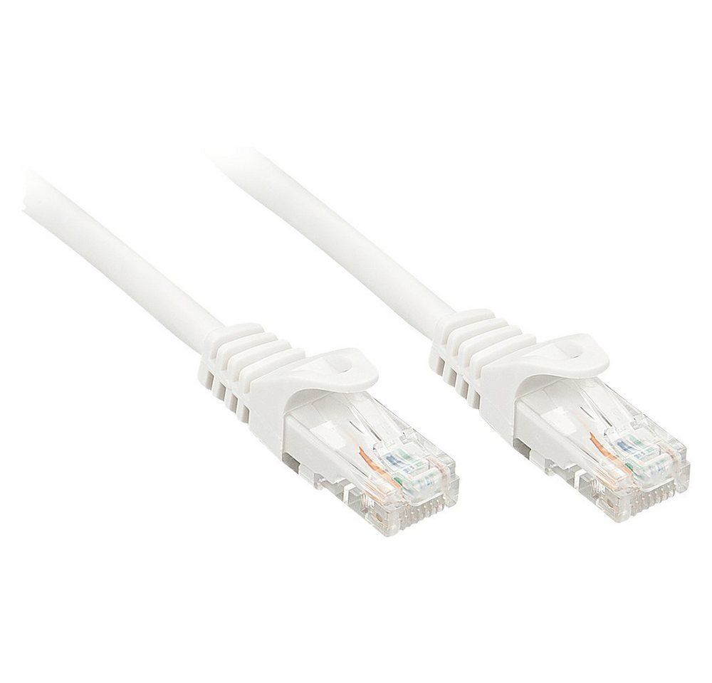 Lindy LINDY 48207 RJ45 Netzwerkkabel, Patchkabel CAT 6 U/UTP 10.00 m Weiß 1 Netzkabel, (1000.00 cm) von Lindy