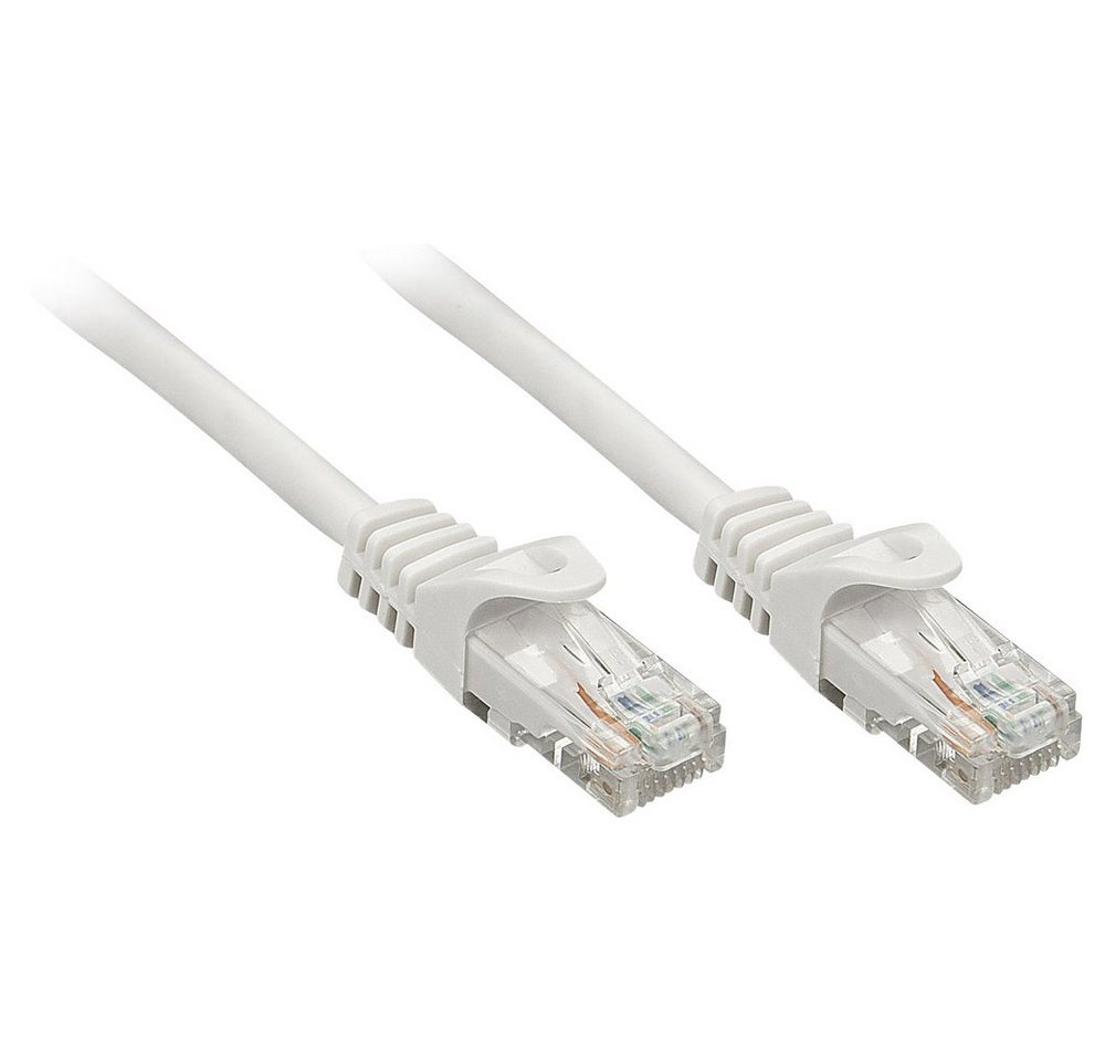 Lindy LINDY 48402 RJ45 Netzwerkkabel, Patchkabel CAT 5e U/UTP 2.00 m Grau 1 Netzkabel, (200.00 cm) von Lindy
