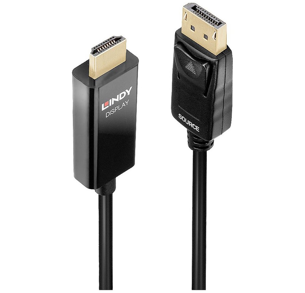 Lindy LINDY Anschlusskabel DisplayPort Stecker, HDMI-A Stecker 1.00 m Schwa HDMI-Kabel, (100.00 cm) von Lindy