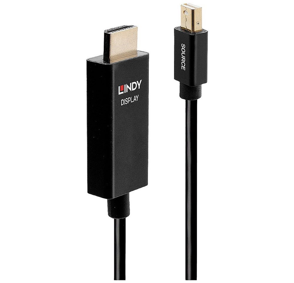 Lindy LINDY Anschlusskabel Mini DisplayPort Stecker, HDMI-A Stecker 0.50 m HDMI-Kabel, (50.00 cm) von Lindy