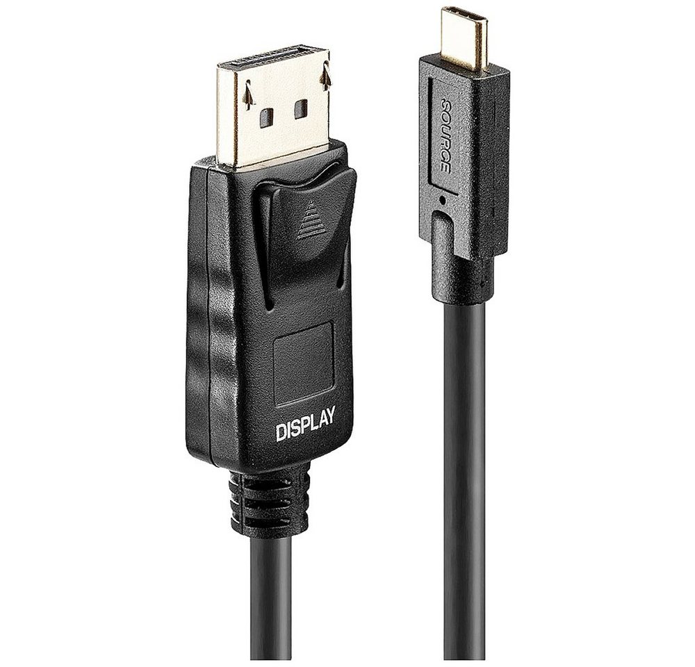 Lindy LINDY Anschlusskabel USB-C® Stecker, DisplayPort Stecker 10.00 m Schw HDMI-Kabel, (1000.00 cm) von Lindy