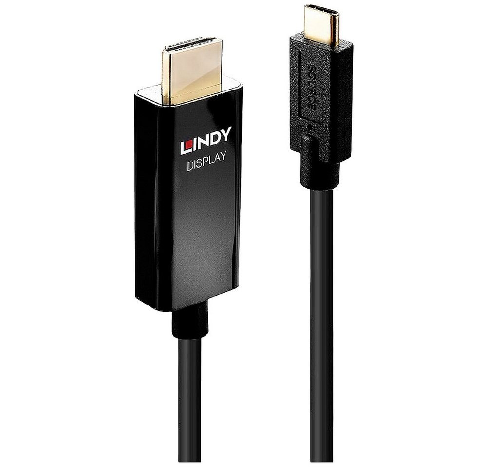 Lindy LINDY Anschlusskabel USB-C® Stecker, HDMI-A Stecker 1.00 m Schwarz 43 HDMI-Kabel, (100.00 cm) von Lindy