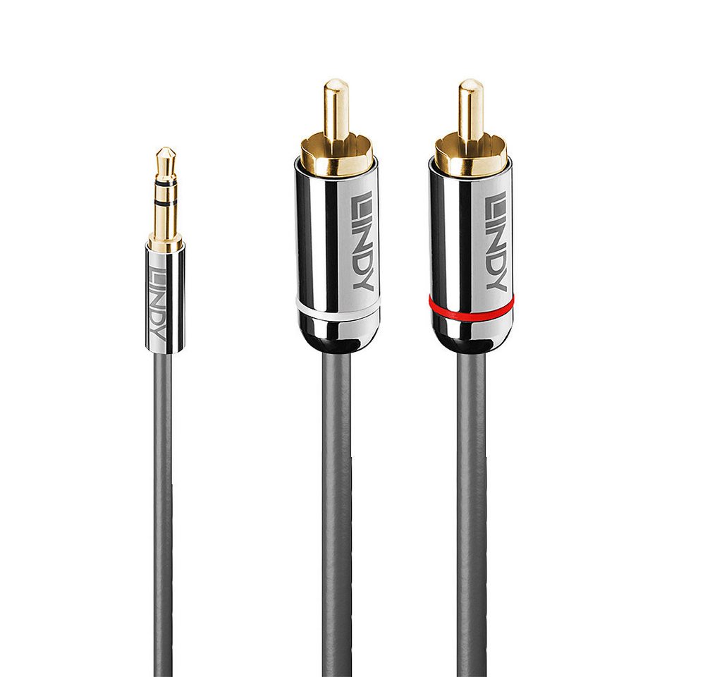 Lindy LINDY Audiokabel an Phono 3.5mm Cromo line 3m Audio-Kabel Lindy LINDY Audiokabel an Phono 3.5mm Cromo line 3m Audio-Kabel von Lindy
