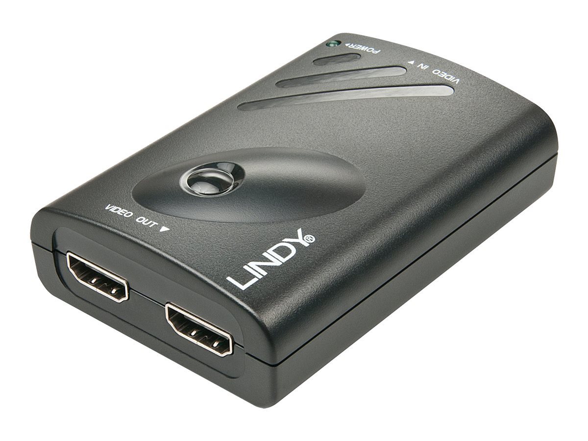 Lindy LINDY DP 1.2 an 2x HDMI Konverter mit Expander Fun HDMI-Kabel von Lindy