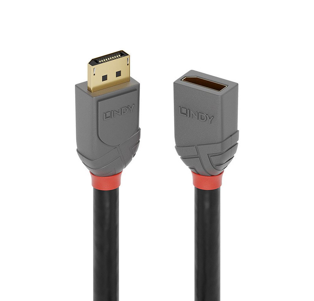 Lindy LINDY DisplayPort 1.4 Verlängerungskabel 3m, Anthra Line Video-Kabel Lindy LINDY DisplayPort 1.4 Verlängerungskabel 3m, Anthra Line Video-Kabel von Lindy