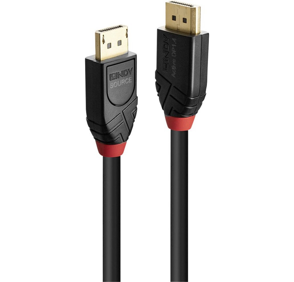 Lindy LINDY DisplayPort Anschlusskabel DisplayPort Stecker, DisplayPort Stec HDMI-Kabel, (750.00 cm) von Lindy