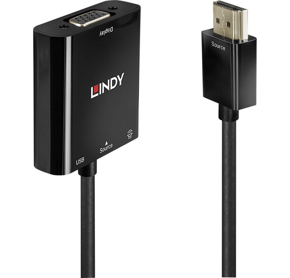 Lindy LINDY HDMI / VGA Adapterkabel HDMI-A Stecker, VGA 15pol. Buchse 0.10 m HDMI-Kabel, (10.00 cm) von Lindy