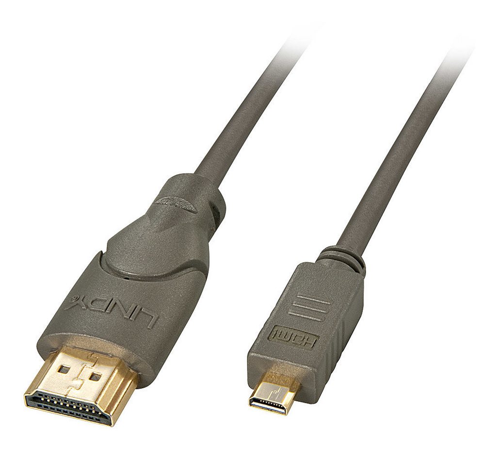 Lindy LINDY High-Speed-HDMI®-Kabel Typ A/D(Micro) 0,5m HDMI-Kabel von Lindy