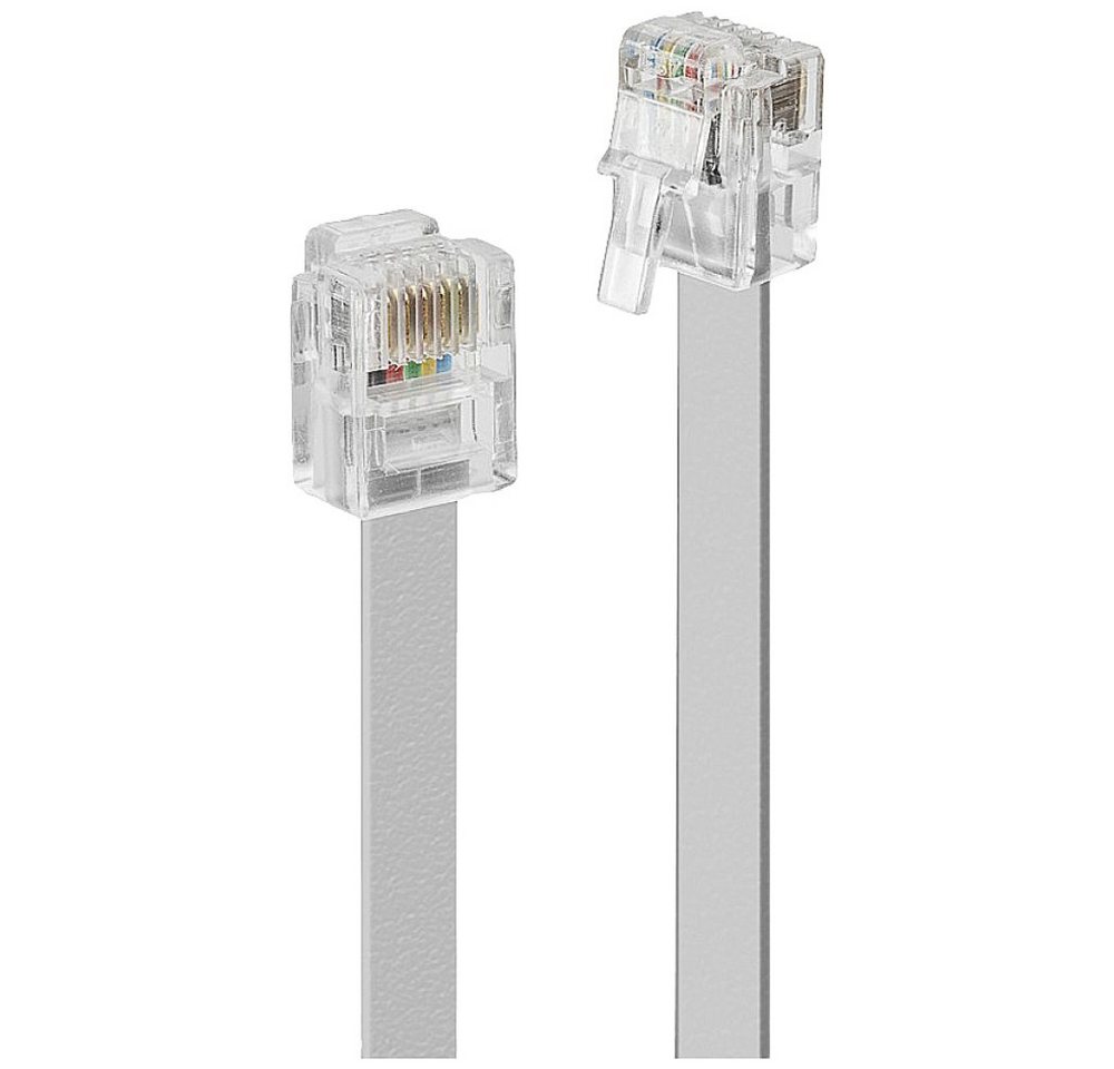 Lindy LINDY Telefon (analog) Anschlusskabel [1x RJ12-Stecker 6p6c - 1x RJ12- Telefonkabel, (200.00 cm) von Lindy