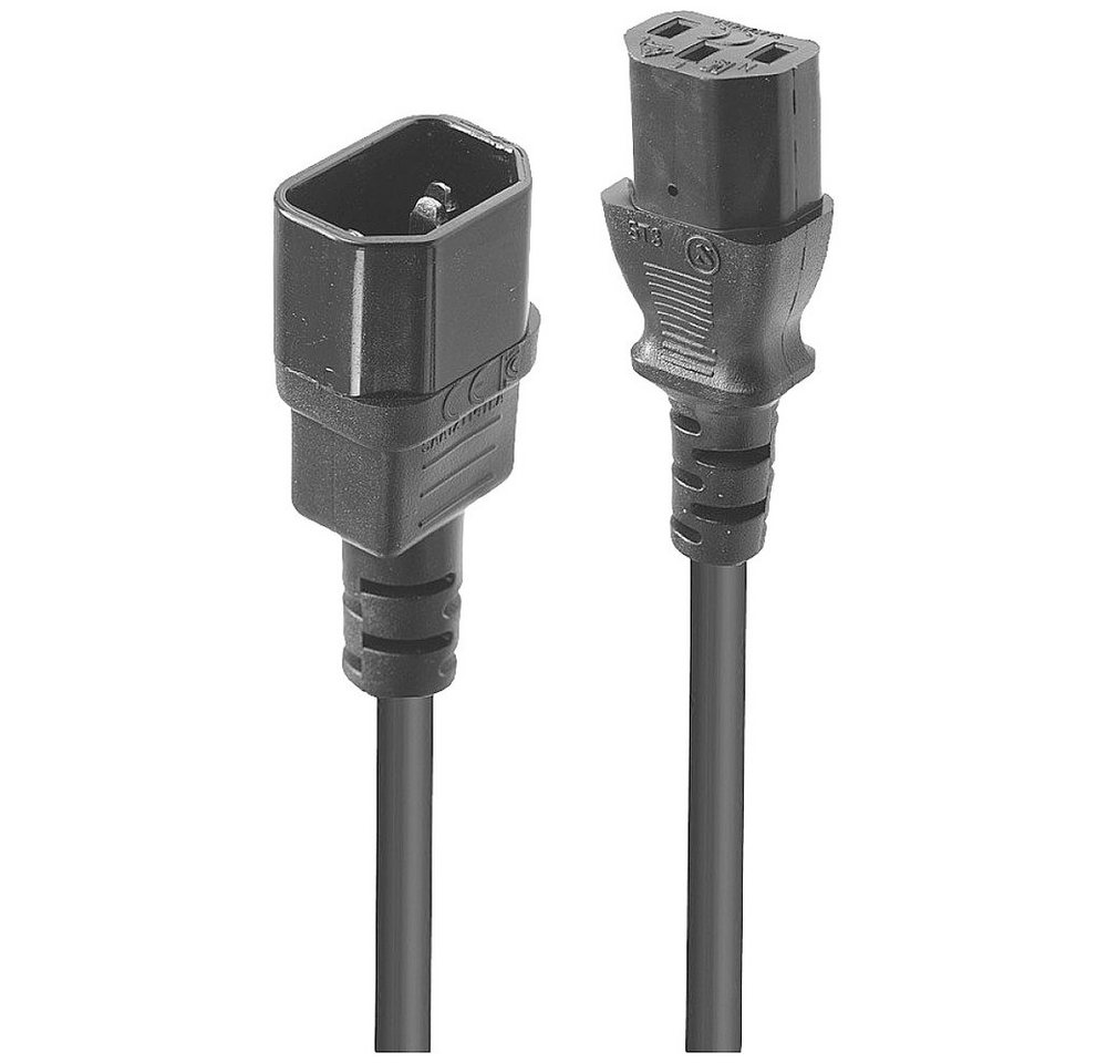 Lindy LINDY Strom Anschlusskabel [1x Kaltgeräte-Stecker C14 - 1x Kaltgeräte- Stromkabel, (100.00 cm) von Lindy