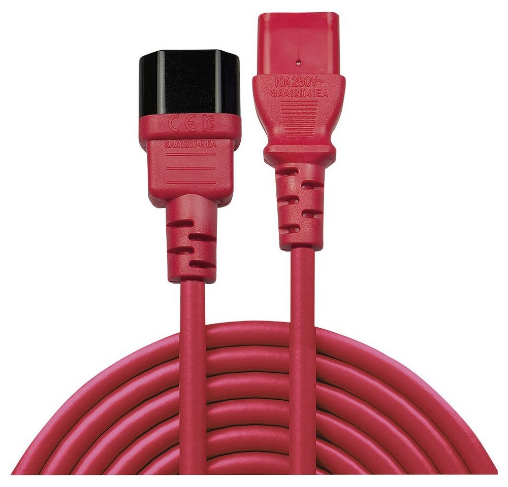 Lindy LINDY Strom Verlängerungskabel [1x Kaltgeräte-Stecker C14 - 1x Kaltger Stromkabel, (50.00 cm) von Lindy