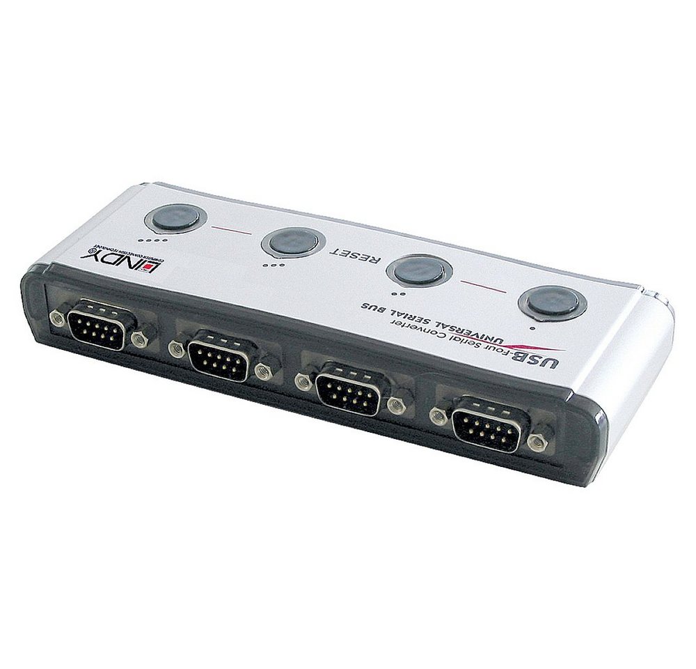 Lindy LINDY USB 1.1, Seriell Konverter [1x USB 1.1 Stecker A - 4x Seriell (9 USB-Adapter Lindy LINDY USB 1.1, Seriell Konverter [1x USB 1.1 Stecker A - 4x Seriell (9 USB-Adapter von Lindy