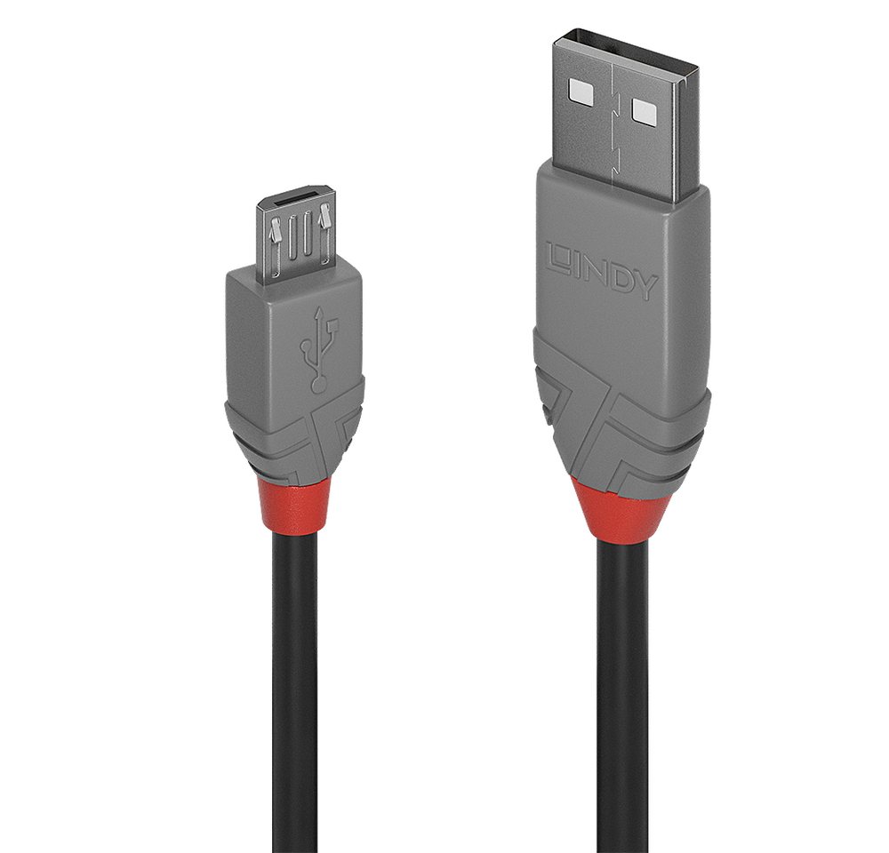 Lindy LINDY USB 2.0 Typ A an Micro-B Kabel Anthra Line 2m USB-Kabel von Lindy
