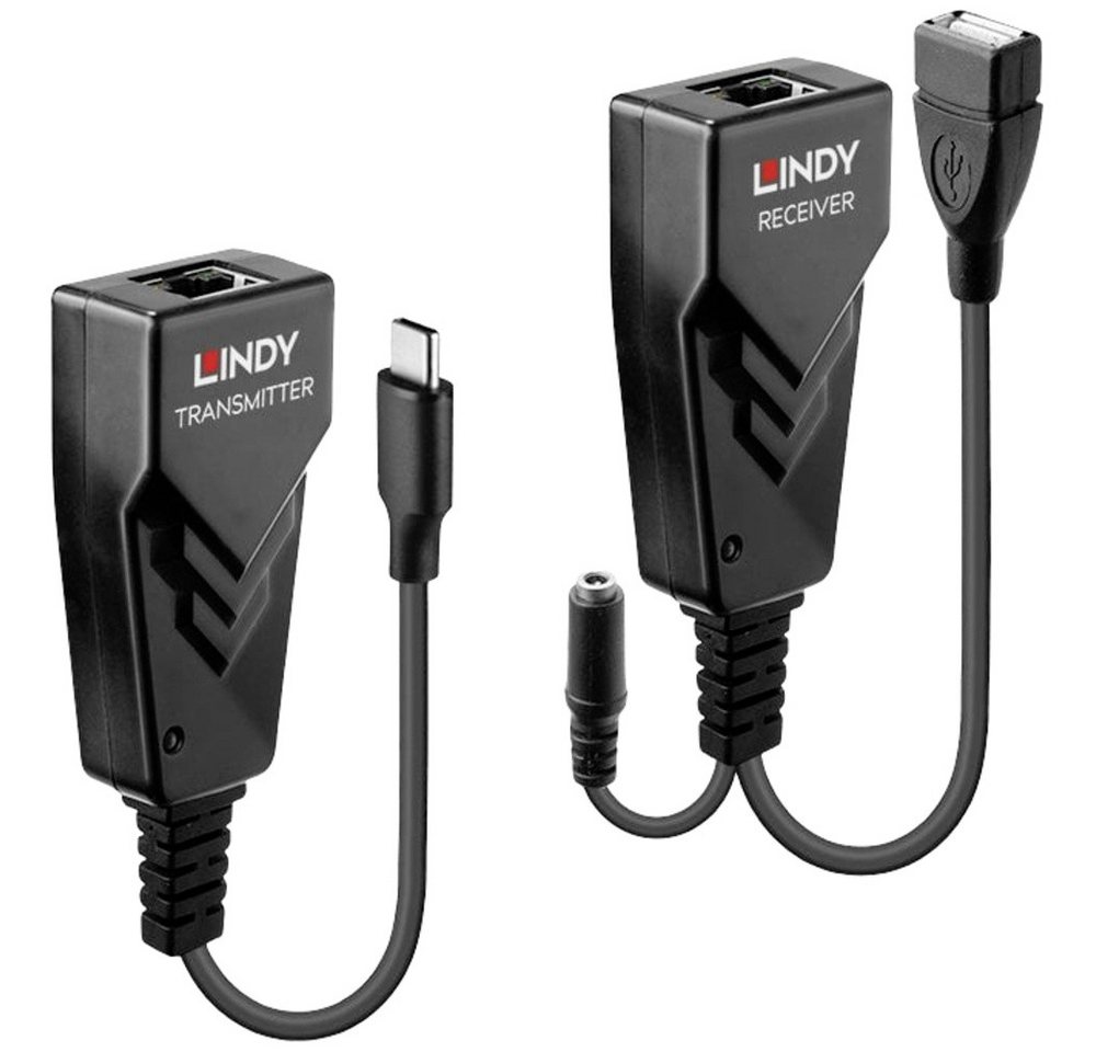 Lindy LINDY USB 2.0 Typ C Cat.6 Extender USB-C® USB 2.0 USB Extender über Ne Computer-Kabel von Lindy