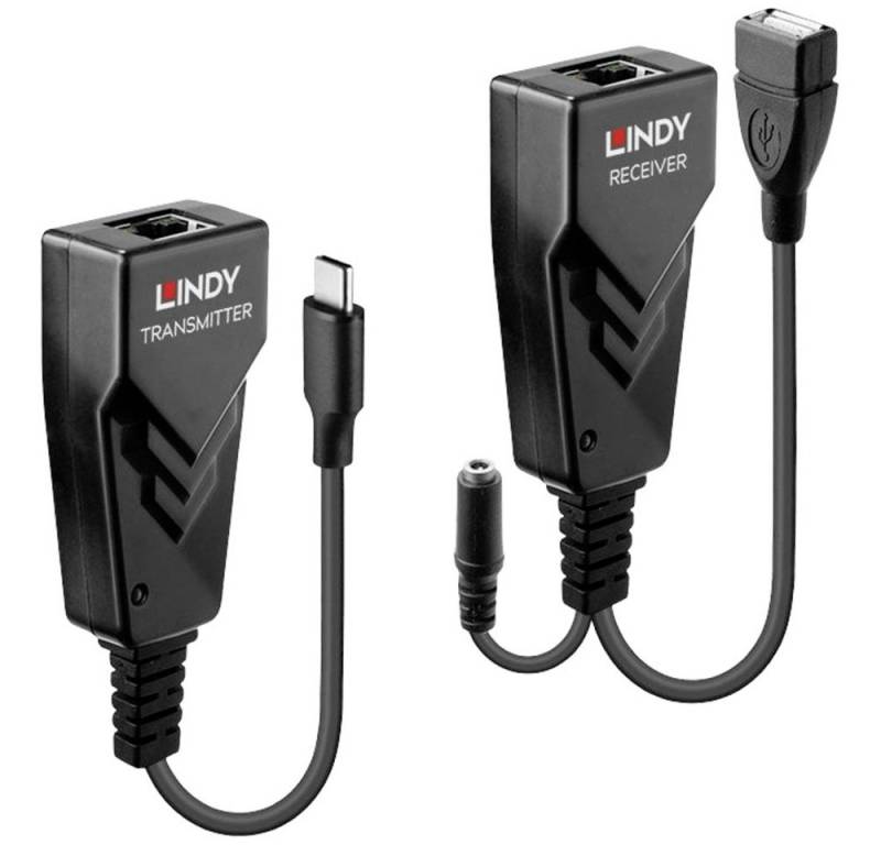 Lindy LINDY USB 2.0 Typ C Cat.6 Extender USB-C® USB 2.0 USB Extender über Ne Computer-Kabel von Lindy
