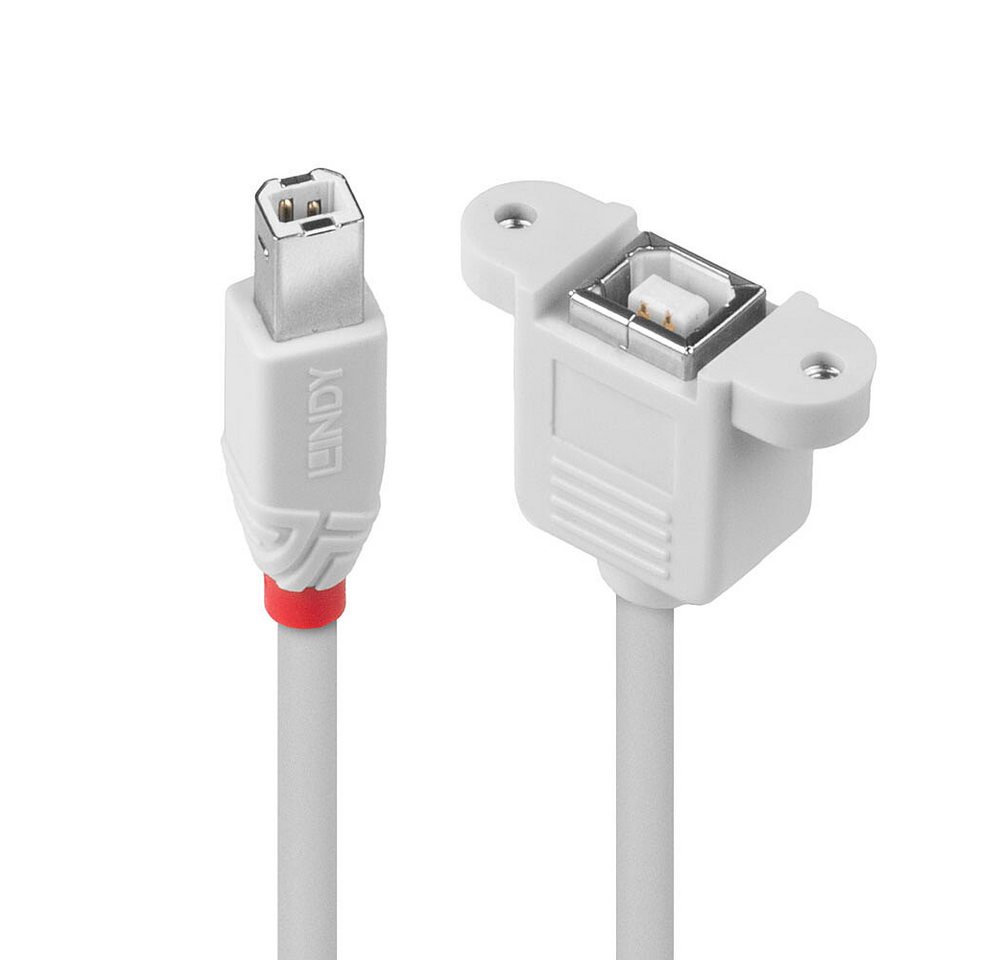 Lindy LINDY USB 2.0 Verlängerungskabel Typ B/B, hellgrau, 0,5m USB-Kabel Lindy LINDY USB 2.0 Verlängerungskabel Typ B/B, hellgrau, 0,5m USB-Kabel von Lindy