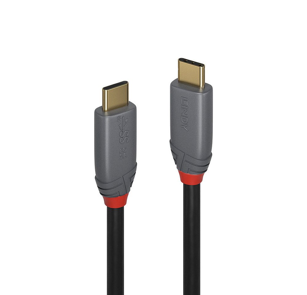 Lindy LINDY USB 3.1 Typ C Kabel 5A PD Anthra Line 0.5m USB-Kabel von Lindy