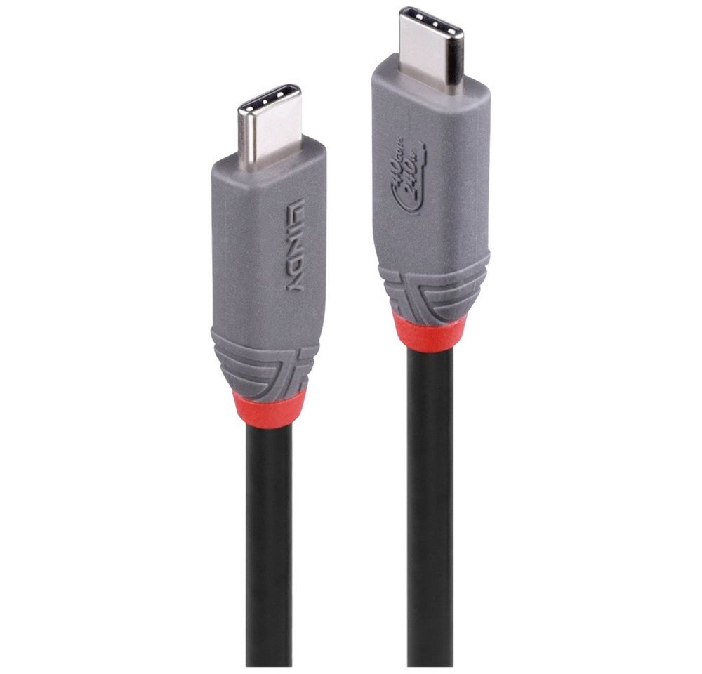 Lindy LINDY USB-C® Kabel USB4® USB-C® Stecker 0.80 m Schwarz 36956 USB-Kabel, (80.00 cm) von Lindy