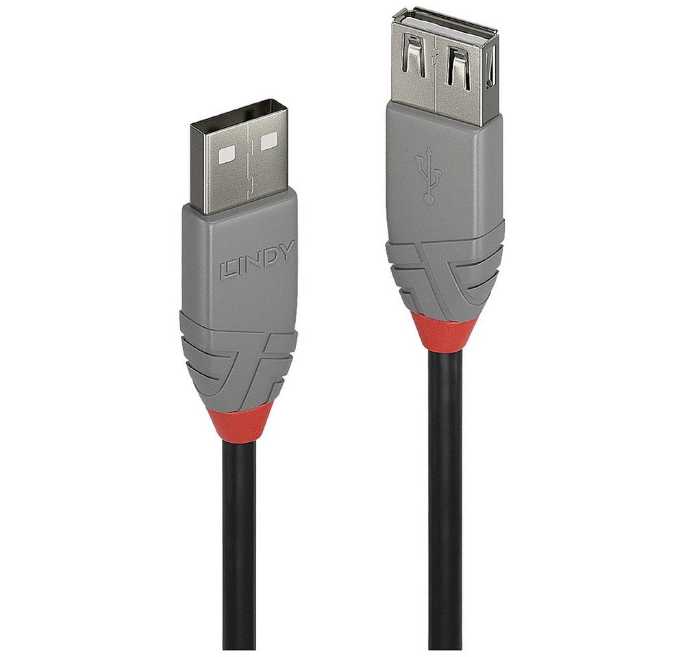 Lindy LINDY USB-Kabel USB 2.0 USB-A Stecker, USB-A Buchse 1.00 m Schwarz, Gr USB-Kabel, (100.00 cm) von Lindy