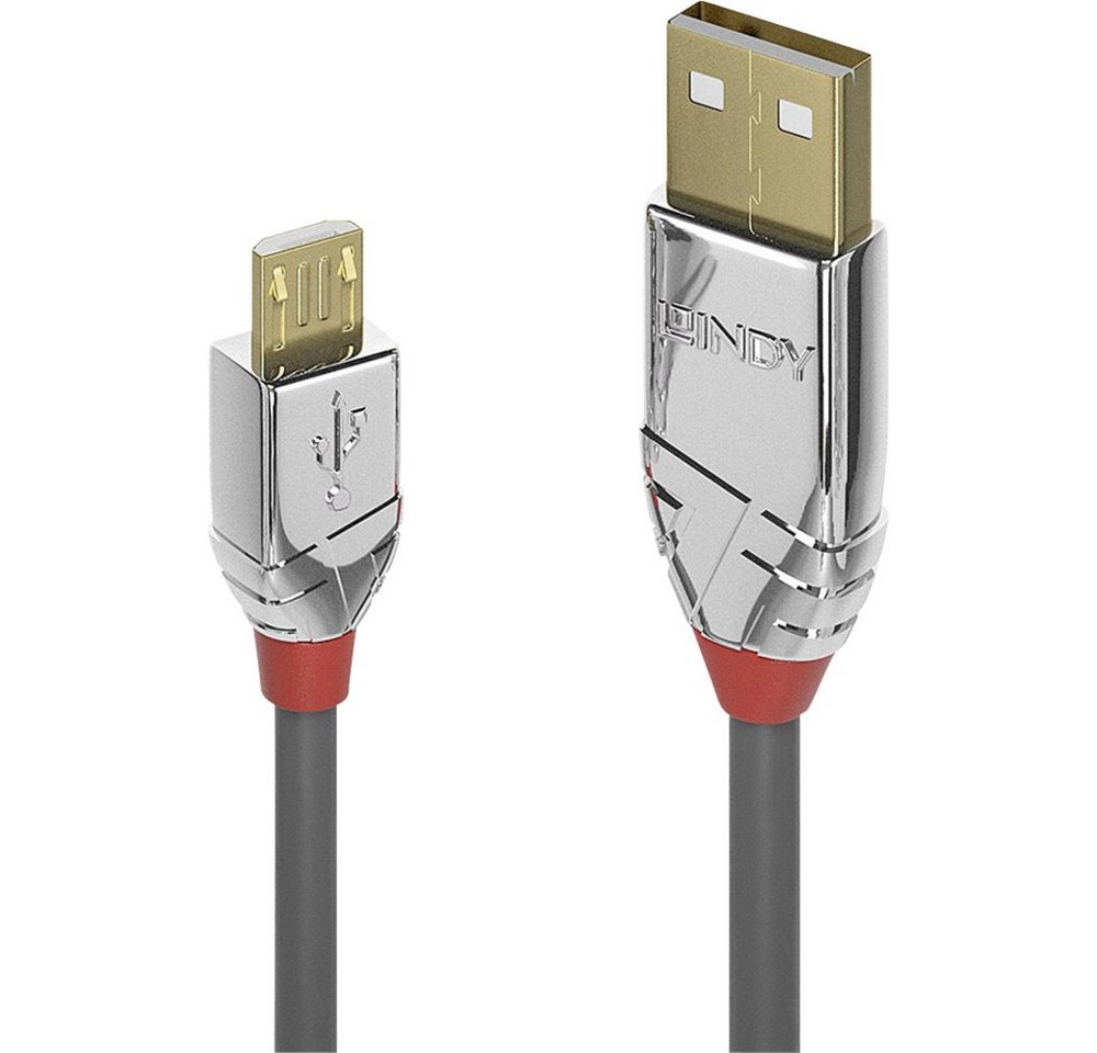 Lindy LINDY USB-Kabel USB 2.0 USB-A Stecker, USB-Micro-B Stecker 3.00 m Grau USB-Kabel, (300.00 cm) von Lindy