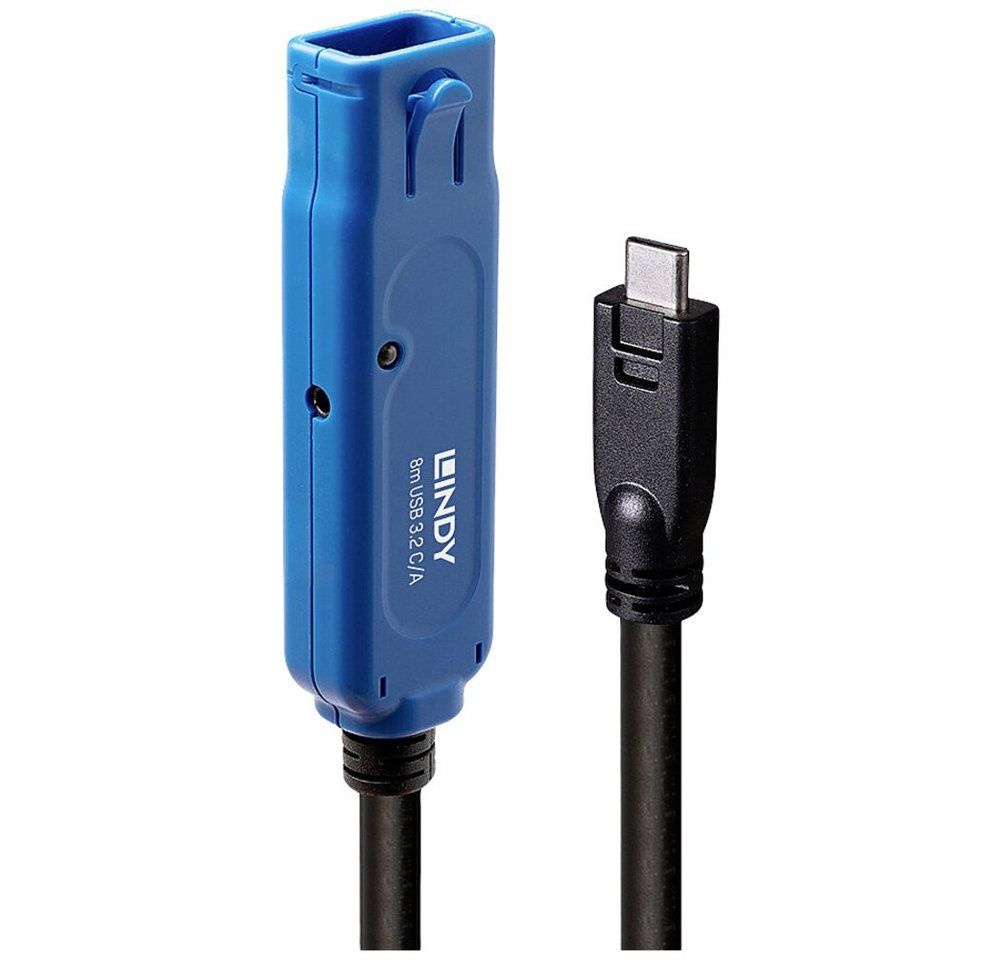 Lindy LINDY USB-Kabel USB 3.2 Gen1 USB-A Buchse, USB-C® Stecker 8.00 m Schwa USB-Kabel, (800.00 cm) von Lindy
