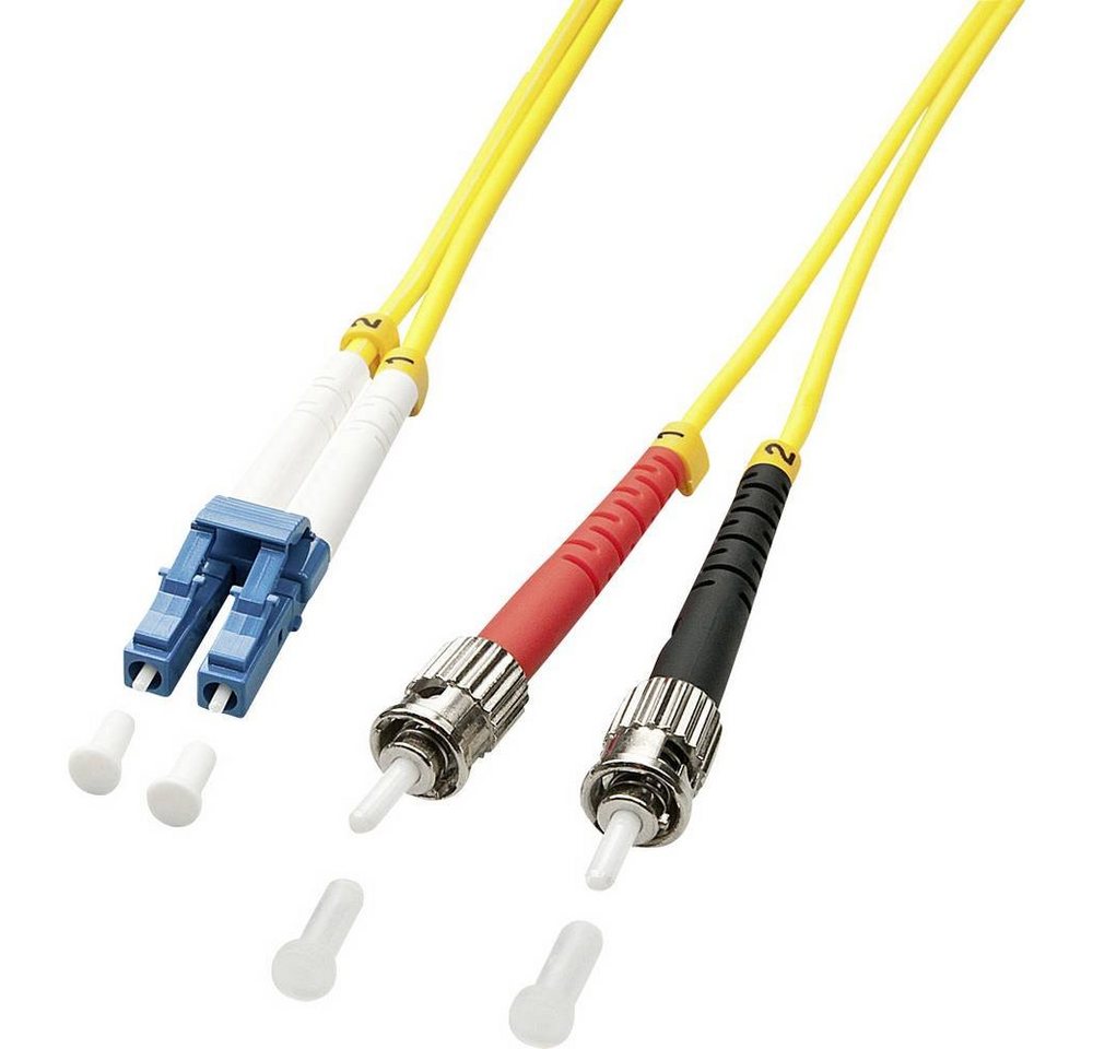 Lindy LWL-Duplexkabel LC/ST OS2 1m Glasfaserkabel, (1.00 cm) von Lindy