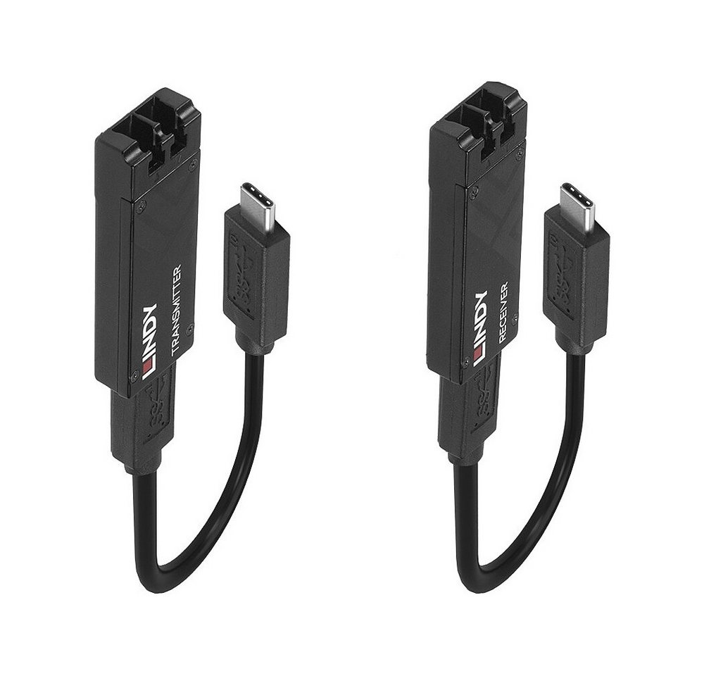 Lindy Lindy Fibre Optic USB 3.2 Typ C Extender Kabel USB-Adapter Typ C, Geringe elektromagnetische Störungen Lindy Lindy Fibre Optic USB 3.2 Typ C Extender Kabel USB-Adapter Typ C, Geringe elektromagnetische Störungen von Lindy