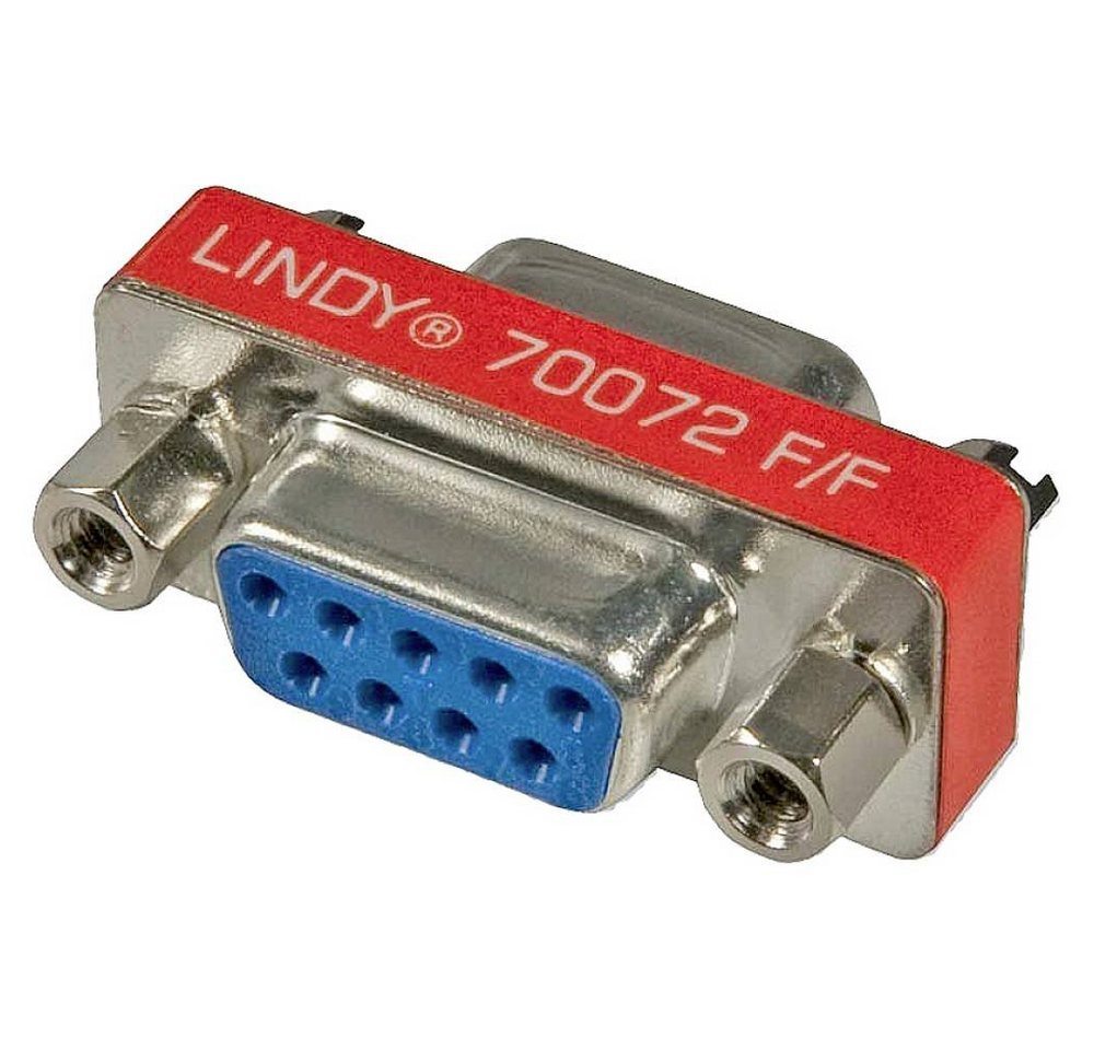 Lindy Mini-Adapter 9 pol. Sub-D-Kupplung an 9 pol. Computer-Adapter, schraubbar von Lindy