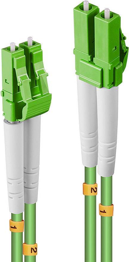 Lindy - Patch-Kabel - LC Multi-Mode (M) bis LC Multi-Mode (M) - 3 m - Glasfaser - 50/125 Mikrometer - OM5 - halogenfrei - hellgrün von Lindy