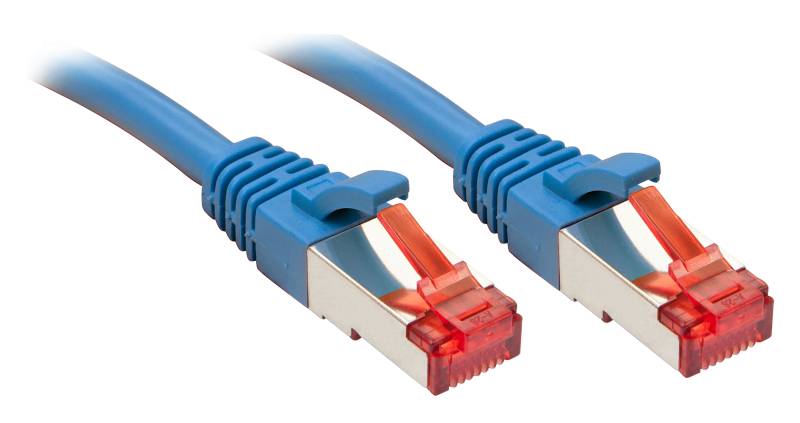 Lindy - Patch-Kabel - RJ-45 (M) - RJ-45 (M) - 1,0m - SFTP, PiMF - CAT 6e - glatt - Blau (47717) von Lindy