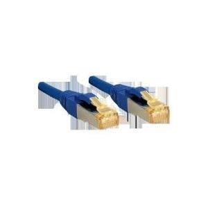 Lindy - Patch-Kabel - RJ-45 (M) - RJ-45 (M) - 10,0m - SFTP, PiMF -Cat.7 Rohkabel - glatt, halogenfrei - Blau (47283) von Lindy