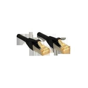 Lindy - Patch-Kabel - RJ-45 (M) - RJ-45 (M) - 50cm - SFTP, PiMF -Cat.7 Rohkabel - glatt, halogenfrei - Schwarz (47306) von Lindy