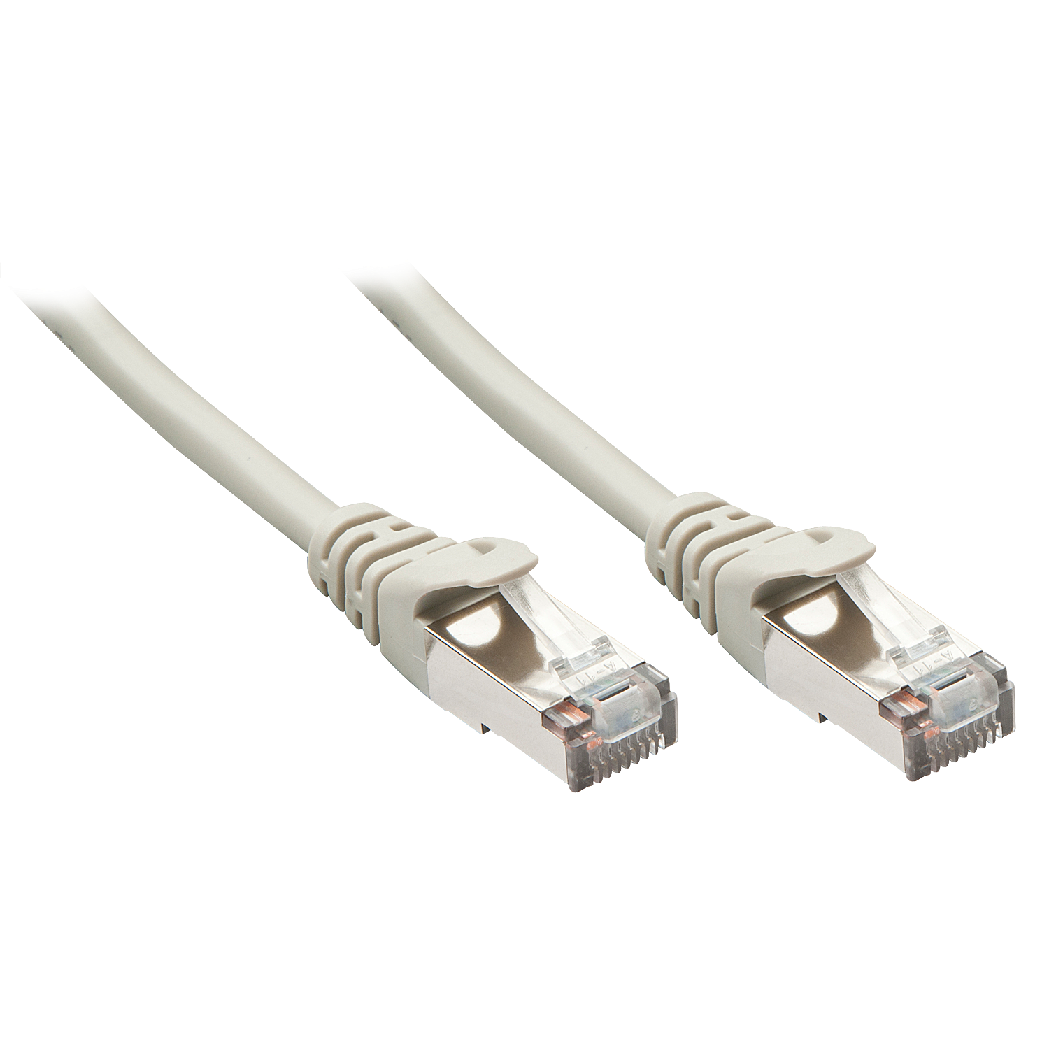 Lindy - Patch-Kabel - RJ-45 (M) bis RJ-45 (M) - 1,0m - Foiled Unshielded Twisted Pair (F/UTP) - CAT 5e - geformt, ohne Haken, verseilt - Grau (Packung mit 50) (48336) von Lindy