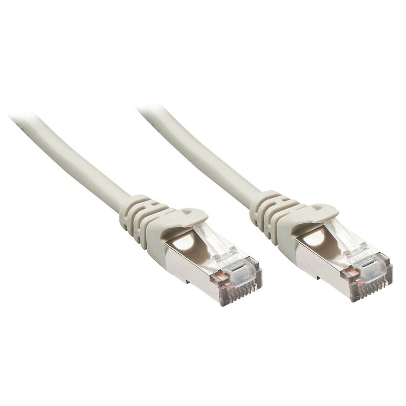 Lindy - Patch-Kabel - RJ-45 (M) bis RJ-45 (M) - 1,0m - Foiled Unshielded Twisted Pair (F/UTP) - CAT 5e - geformt, ohne Haken, verseilt - Grau (Packung mit 50) (48336) von Lindy