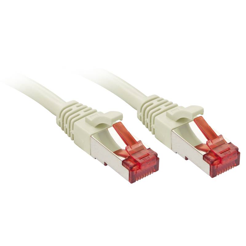 Lindy - Patch-Kabel - RJ-45 (M) bis RJ-45 (M) - 2 m - SFTP, PiMF - CAT 6e - geformt, ohne Haken - Grau (Packung mit 50) von Lindy