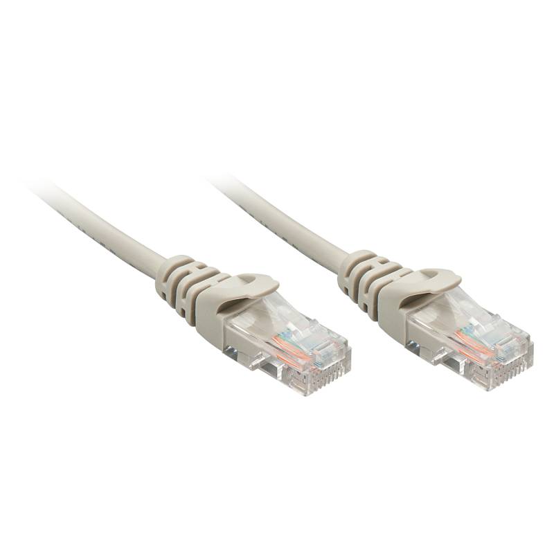 Lindy - Patch-Kabel - RJ-45 (M) bis RJ-45 (M) - 70 m - UTP - CAT 5e - geformt, ohne Haken, verseilt - Grau von Lindy