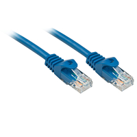 Lindy RJ-45/RJ-45 Cat6 0.3m Netzwerkkabel Blau 0,3 m U/UTP (UTP) von Lindy
