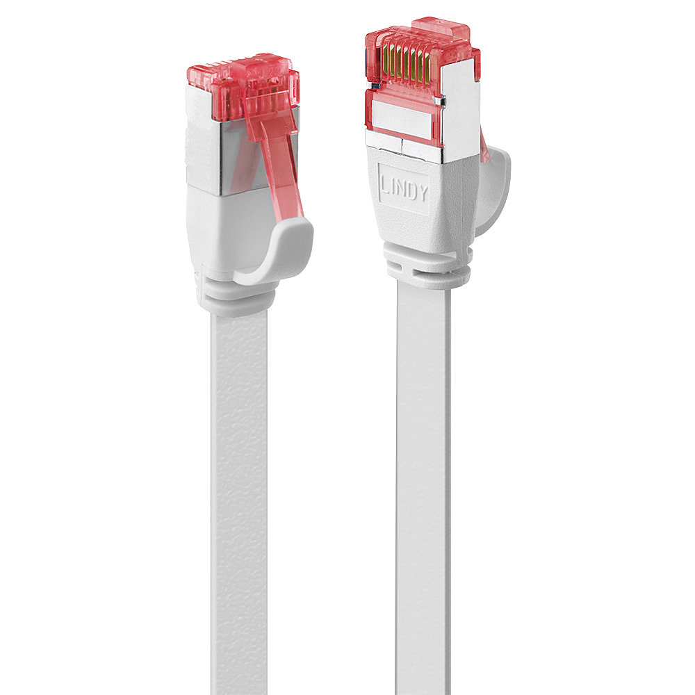 LINDY Patchkabel Cat6 U/FTP Flachband weiß 3.00m von Lindy