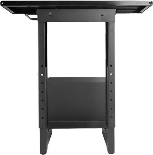 Lindy Sliding Under Desk PC Holder - Montageset - unter Tisch montierbar - schwarze Pulverbeschichtung von Lindy