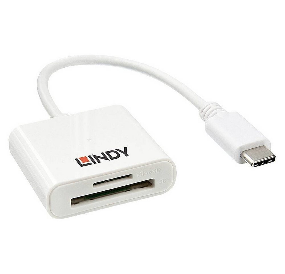 Lindy Speicherkartenleser Kartenleser USB 3.2 Gen 1 (3.1 Gen 1) Type-C, SD-Kartenslot von Lindy