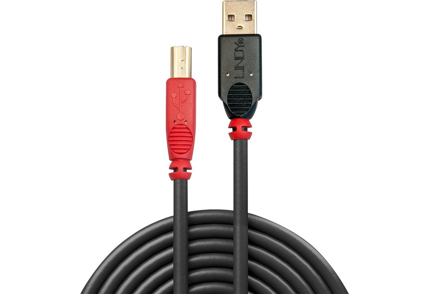 Lindy USB 2.0 Aktivkabel, USB-A Stecker > USB-B Stecker USB-Kabel von Lindy