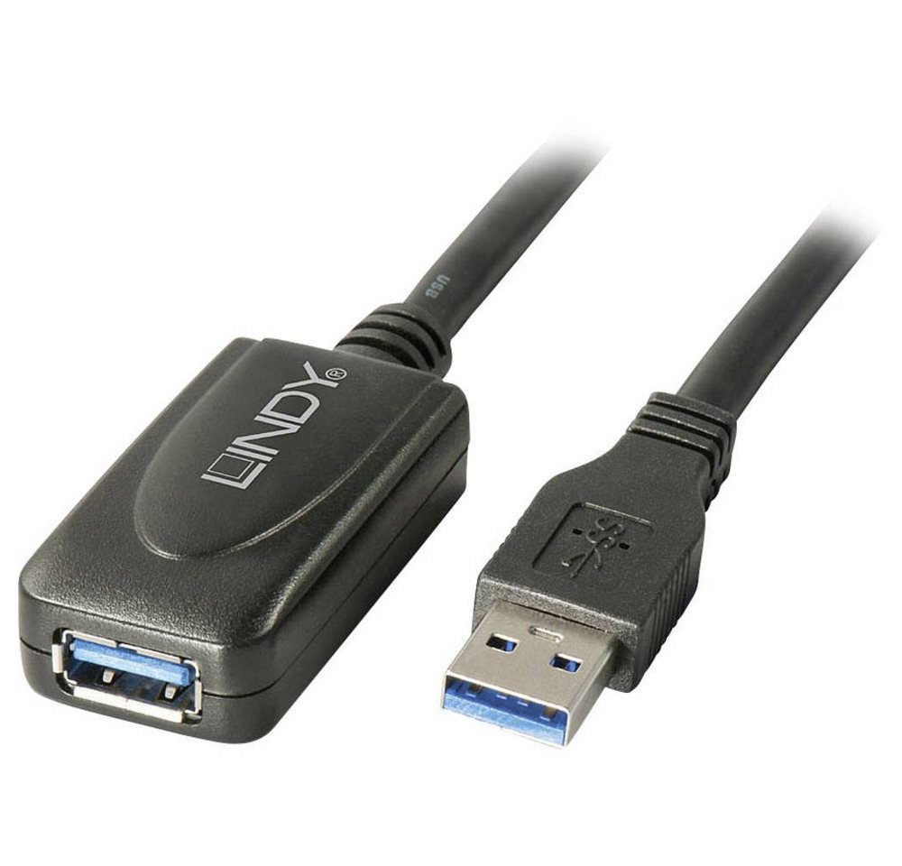 Lindy USB 3 Aktiv-Verlängerung 5m USB-Kabel, (5.00 cm) von Lindy