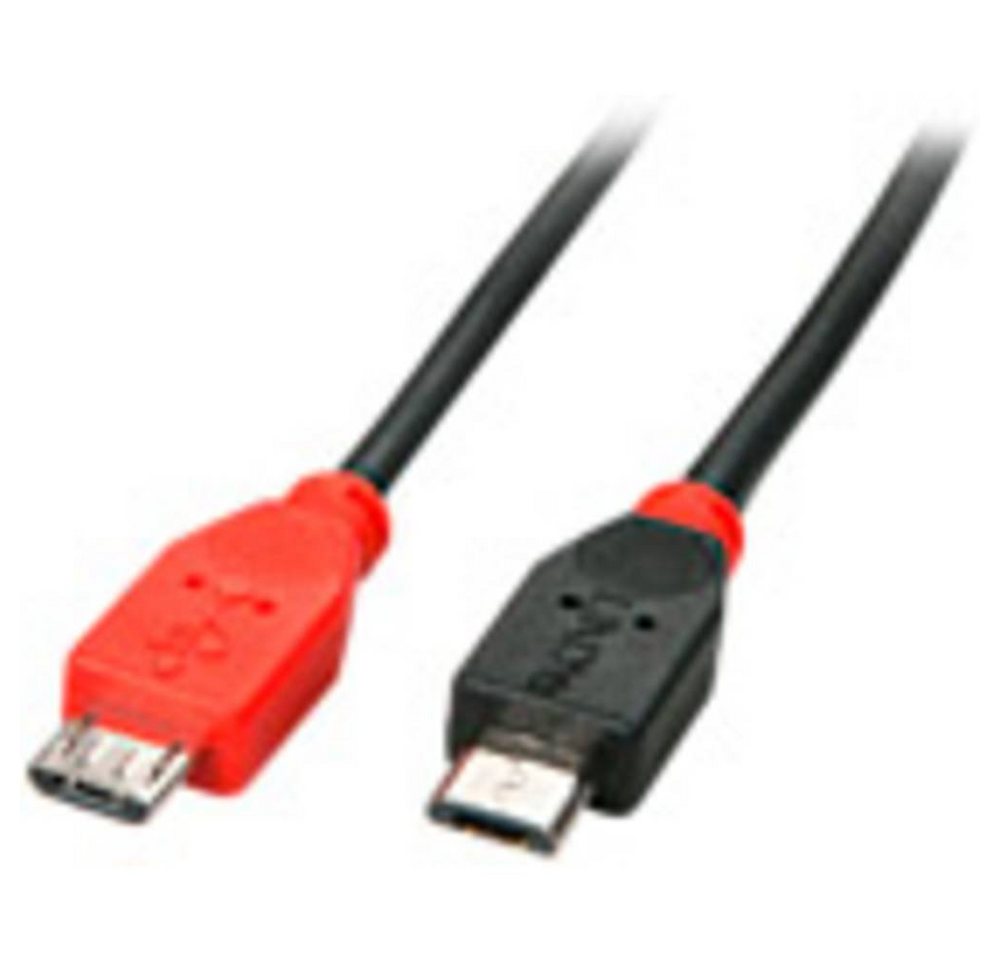 Lindy USB-Kabel - 5-polig Micro-USB Typ B (M) - 5-polig USB-Kabel, (2.00 cm), mit OTG-Funktion von Lindy