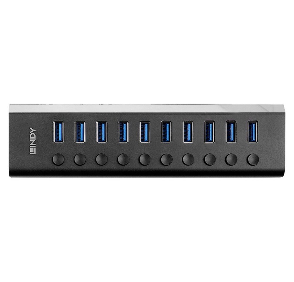 Lindy USB-Verteiler LINDY 43370 USB 3.2 Gen 1-Hub (USB 3.0) Schwarz von Lindy